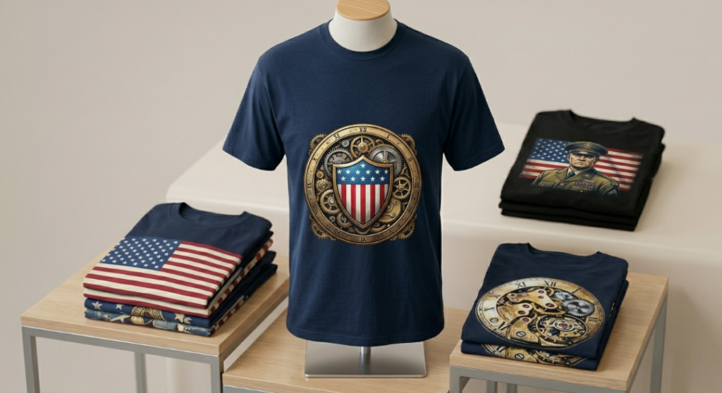 Professional custom memorial day shirts printing service in Little Rock - tribute apparel for families and veterans