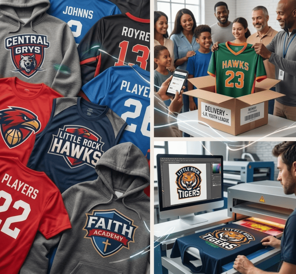 Sports Team Shirts in Little Rock — Custom Shirt Hoodies Shop