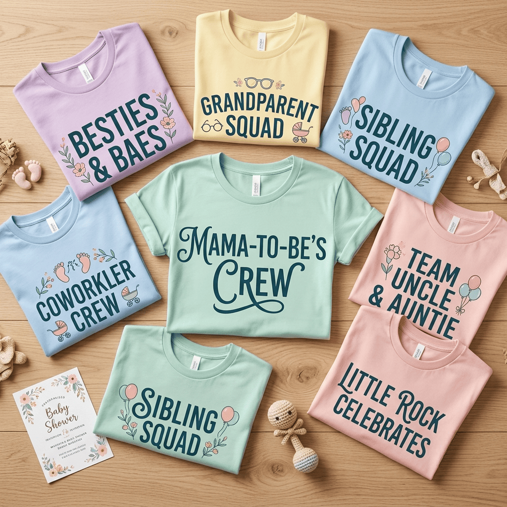 Top 7 Baby Shower Shirts for Guests in Little Rock