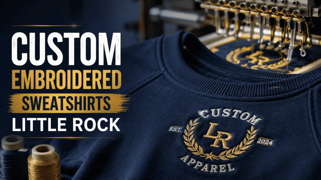 Custom Embroidered Sweatshirts Little Rock