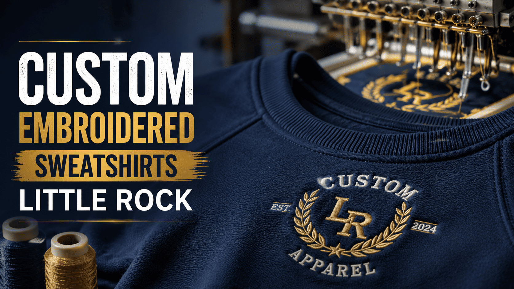 Custom Embroidered Sweatshirts Little Rock