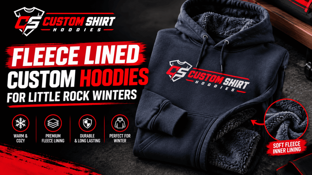Fleece lined custom hoodies