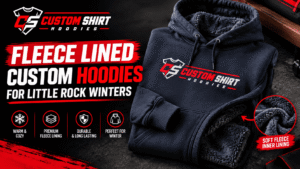 Fleece lined custom hoodies