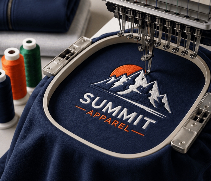 Custom embroidered and printed sweatshirts made for Custom Sweatshirts Little Rock orders